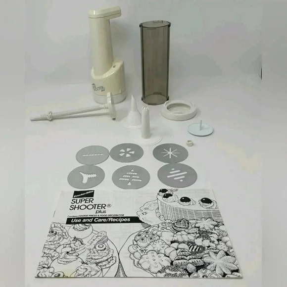 Super Shooter & Accessory Set Cookie Appetizer Decorator  Holiday Cordless - Picture 4 of 8